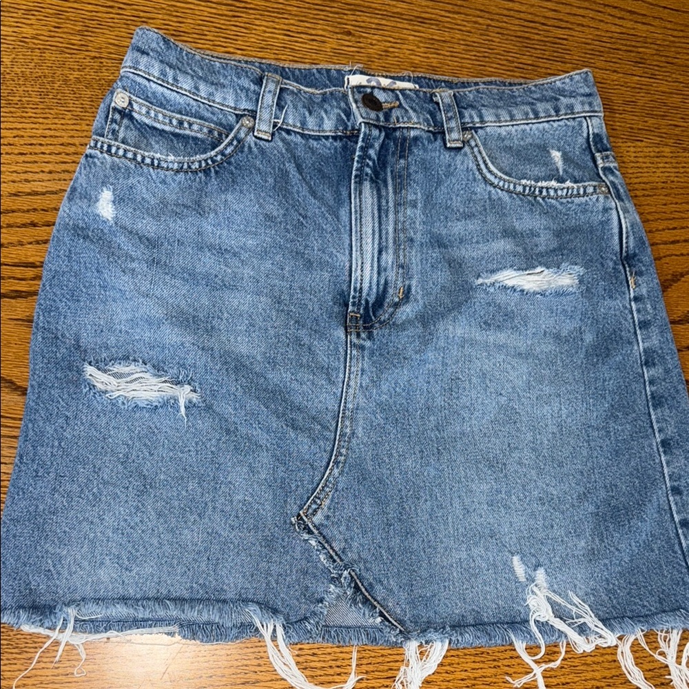 Free people denim skirt size 26